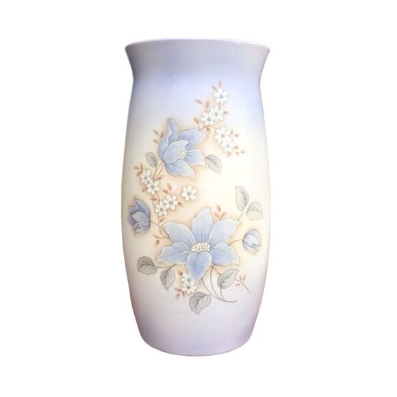 Kathy Norris Signed Floral Pottery Vase - Picture 1 of 8